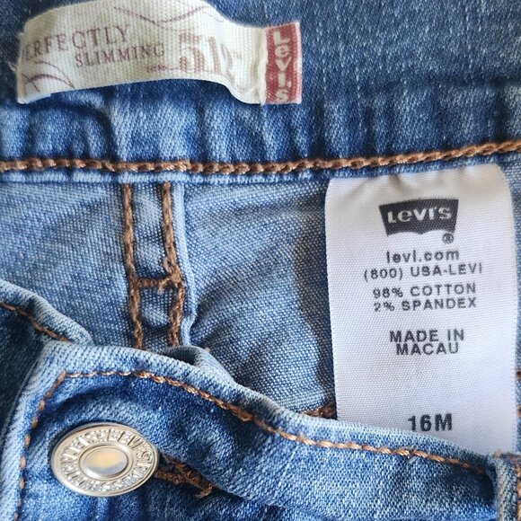 Levi’s 512 Perfectly Slimming Bootcut Jeans Women’s Size 16M Medium Wash - Picture 4 of 4